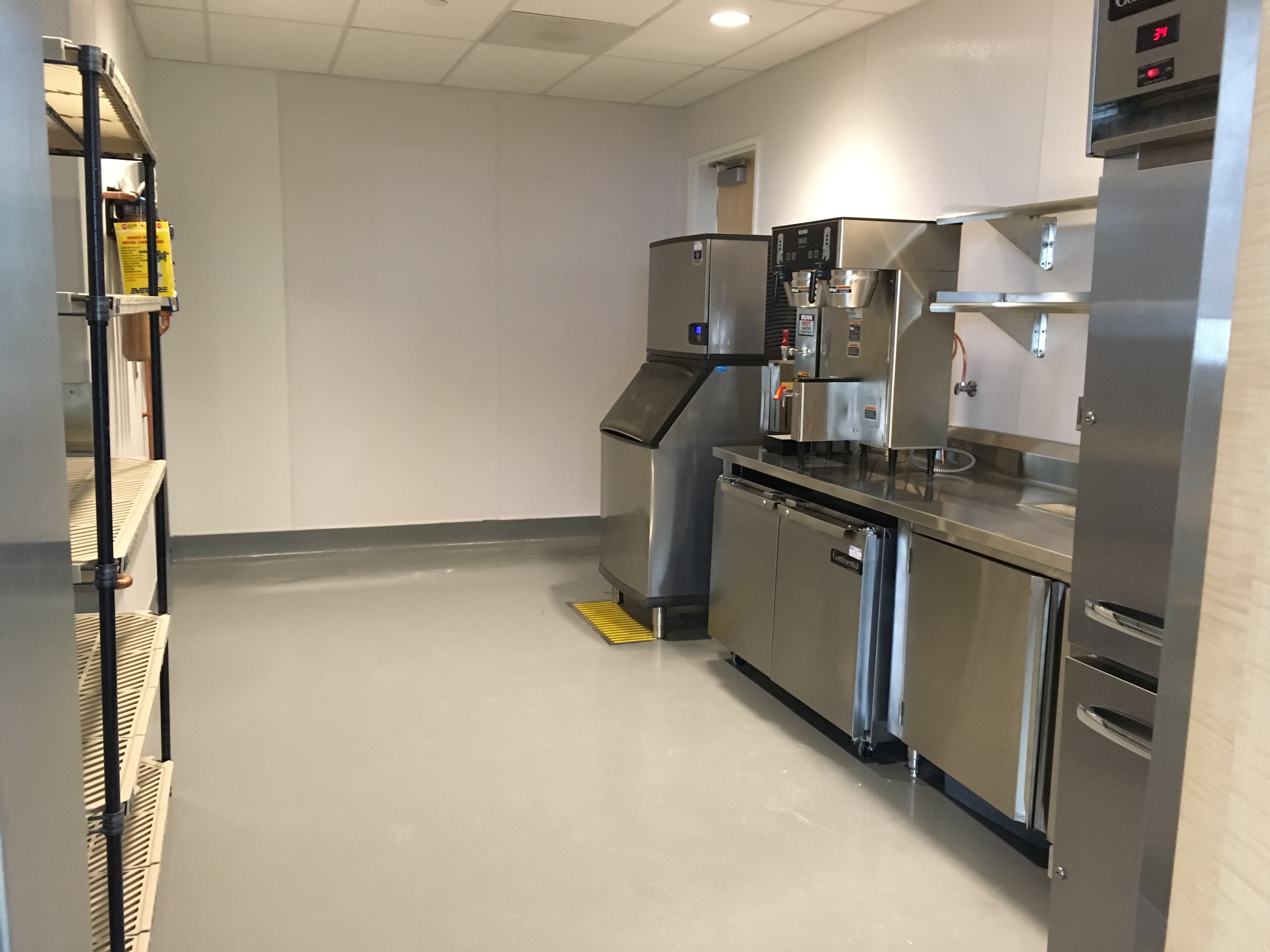 Interior small commercial kitchen