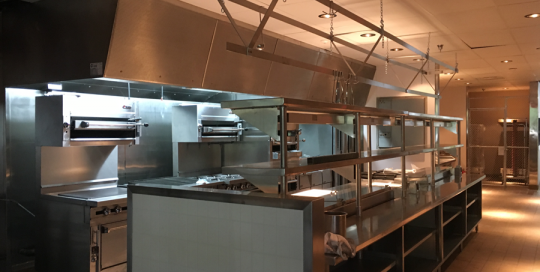 Interior of Commercial Kitchen prep area