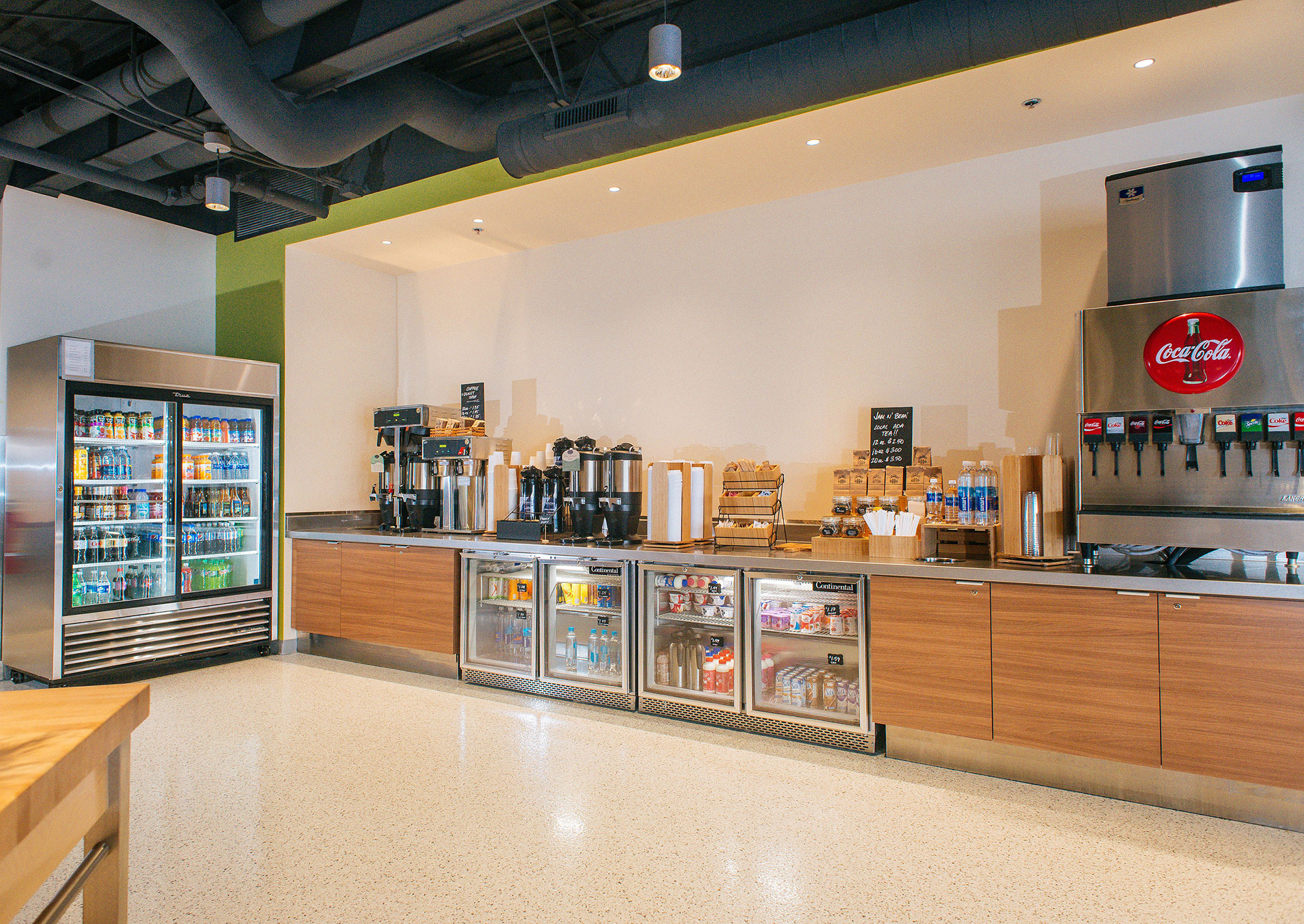 Commercial Kitchen University Dining Area Coffee Bar