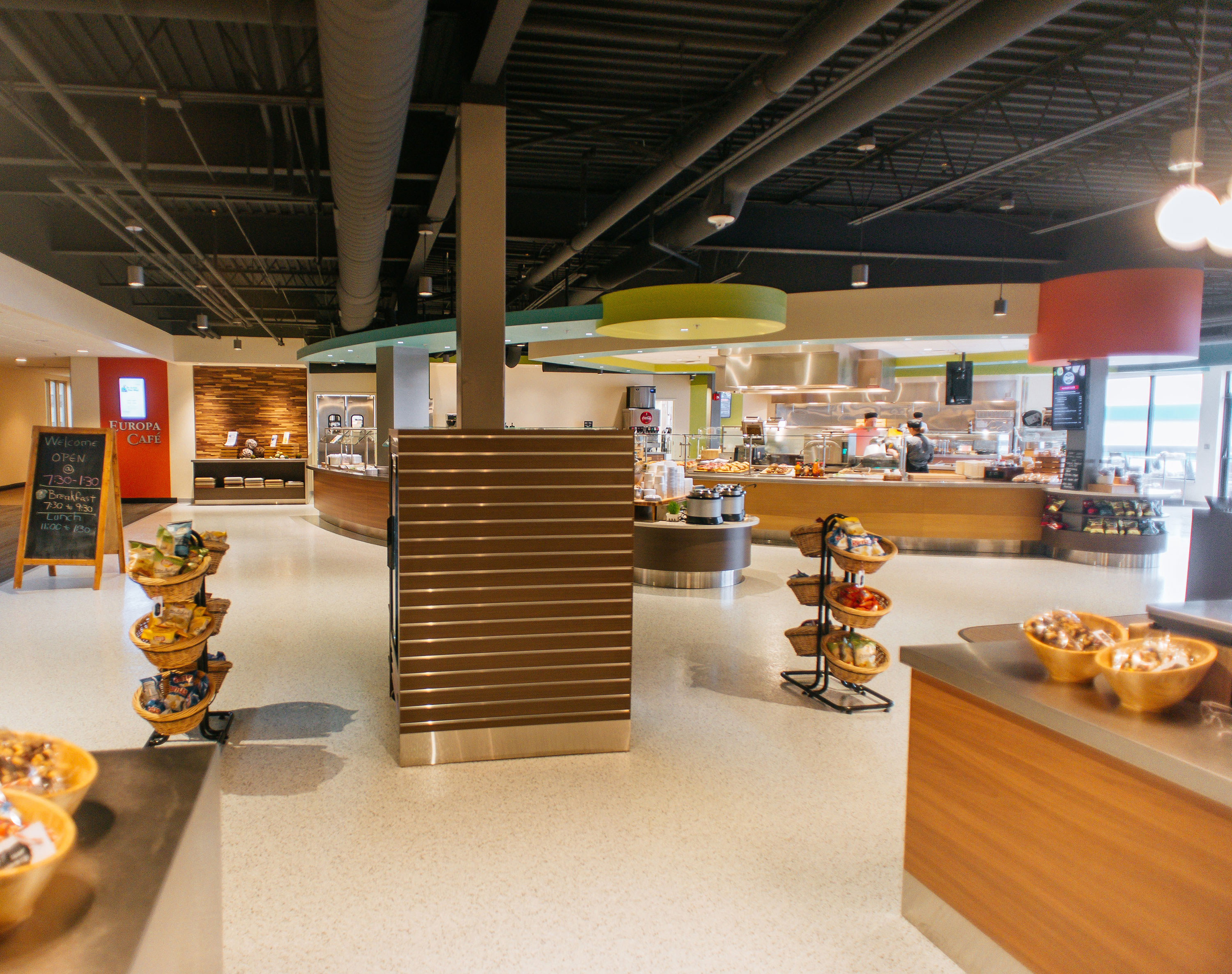 Commercial Kitchen University Dining Area Self Service Bar