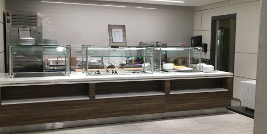 Línea de servicio para comedores comerciales