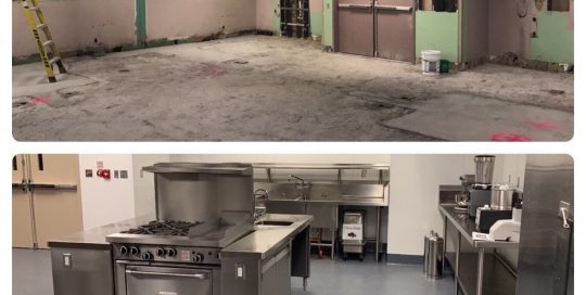 Commercial Kitchen Build Out Progression